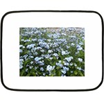 Blue Forget-me-not flowers Double Sided Fleece Blanket (Mini) 