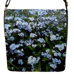 Blue Forget-me-not flowers Flap Messenger Bag (S)