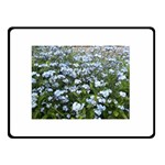 Blue Forget-me-not flowers Double Sided Fleece Blanket (Small) 