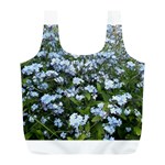 Blue Forget-me-not flowers Full Print Recycle Bags (L) 