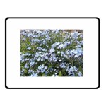 Little Blue Forget-me-not flowers Double Sided Fleece Blanket (Small) 