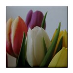 Colored by Tulips Tile Coasters