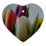 Colored by Tulips Heart Ornament (2 Sides)