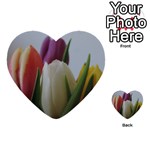 Colored by Tulips Multi-purpose Cards (Heart) 