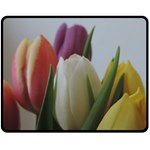 Colored by Tulips Double Sided Fleece Blanket (Medium) 