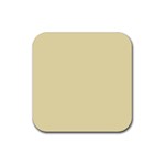 Gold Yellow color design Rubber Coaster (Square) 