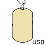 Gold Yellow color design Dog Tag USB Flash (Two Sides) 