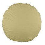 Gold Yellow color design Large 18  Premium Flano Round Cushions