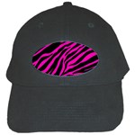 pink zebra  Black Cap