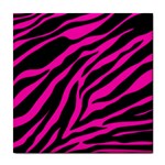 pink zebra  Tile Coaster