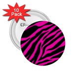 pink zebra  2.25  Button (10 pack)