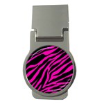 pink zebra  Money Clip (Round)