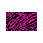 pink zebra  Sticker (Rectangular)