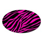 pink zebra  Magnet (Oval)