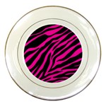 pink zebra  Porcelain Plate