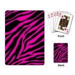 pink zebra  Playing Cards Single Design