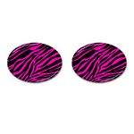 pink zebra  Cufflinks (Oval)