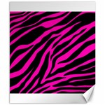 pink zebra  Canvas 8  x 10 