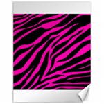 pink zebra  Canvas 12  x 16 