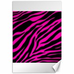 pink zebra  Canvas 12  x 18 