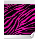 pink zebra  Canvas 16  x 20 