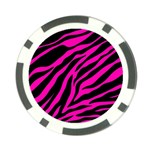 pink zebra  Poker Chip Card Guard