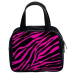 pink zebra  Classic Handbag (Two Sides)