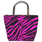 pink zebra  Bucket Bag