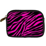 pink zebra  Digital Camera Leather Case