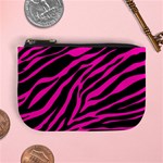 pink zebra  Mini Coin Purse