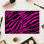 pink zebra  Cosmetic Bag (Large)