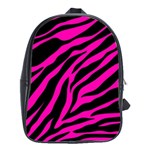 pink zebra  School Bag (Large)