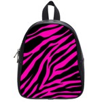 pink zebra  School Bag (Small)