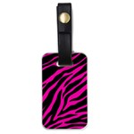 pink zebra  Luggage Tag (one side)