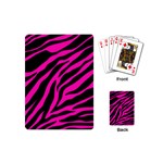 pink zebra  Playing Cards (Mini)