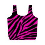 pink zebra  Full Print Recycle Bag (M)