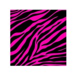 pink zebra  Small Satin Scarf (Square)