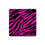 pink zebra  Magnet (Square)