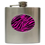 pink zebra  Hip Flask (6 oz)