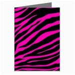 pink zebra  Greeting Cards (Pkg of 8)