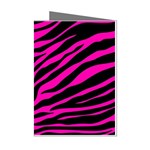 pink zebra  Mini Greeting Cards (Pkg of 8)