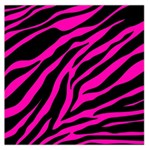 pink zebra  Large Satin Scarf (Square)