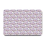 hologram unicorn emoji  Small Doormat