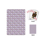 hologram unicorn emoji  Playing Cards (Mini)