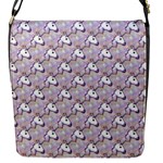 hologram unicorn emoji  Flap Closure Messenger Bag (S)