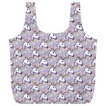 hologram unicorn emoji  Full Print Recycle Bag (XL)