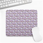 hologram unicorn emoji  Large Mousepad