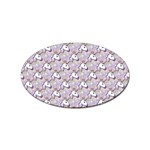 hologram unicorn emoji  Sticker Oval (100 pack)