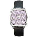 hologram unicorn emoji  Square Metal Watch