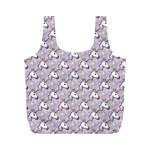 hologram unicorn emoji  Full Print Recycle Bag (M)